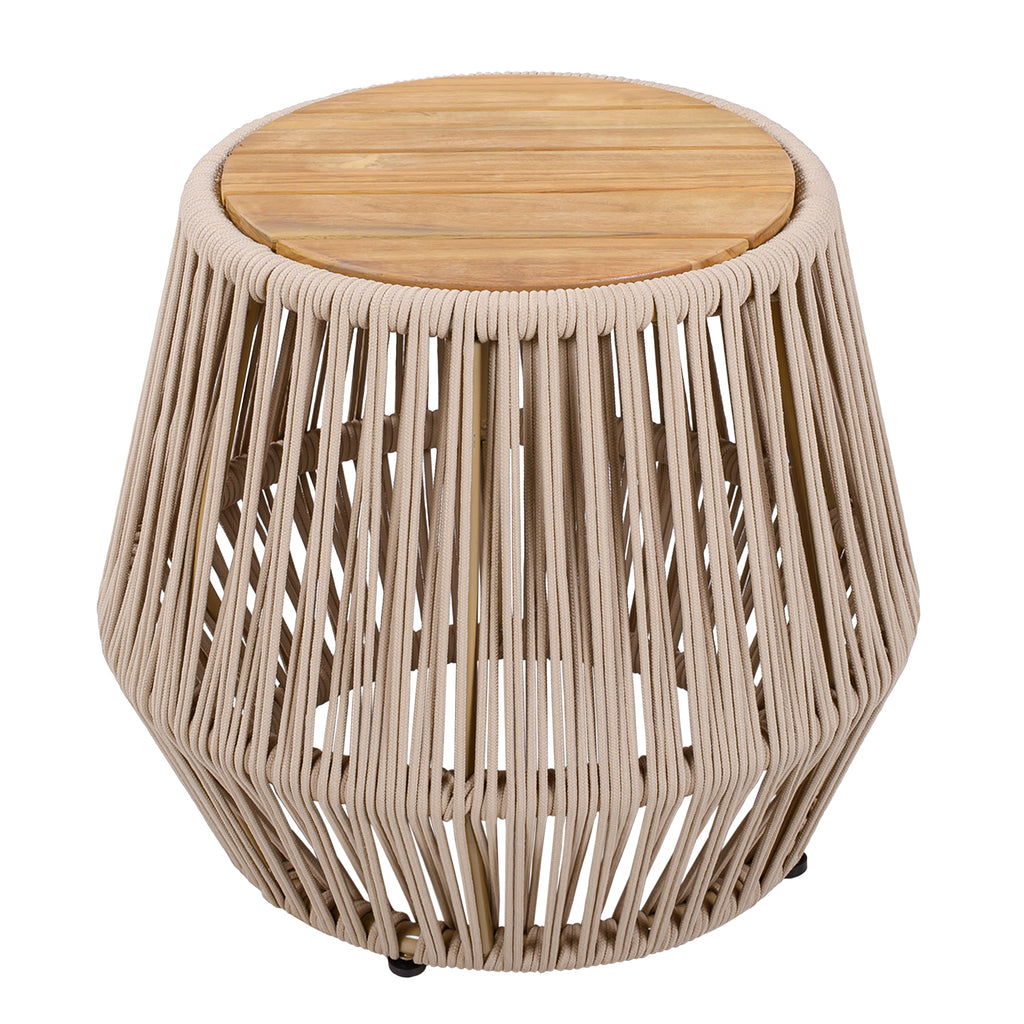 Acacia Wood Side Table