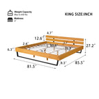 Pine Wood Bed Frame King Size