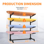 80''H Freestanding Kayak Storage Rack