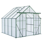 8x8 FT Double Door Polycarbonate Greenhouse