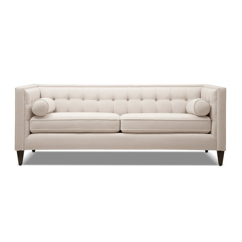 Jack 84" Modern Tuxedo Tufted Sofa, Sky Neutral