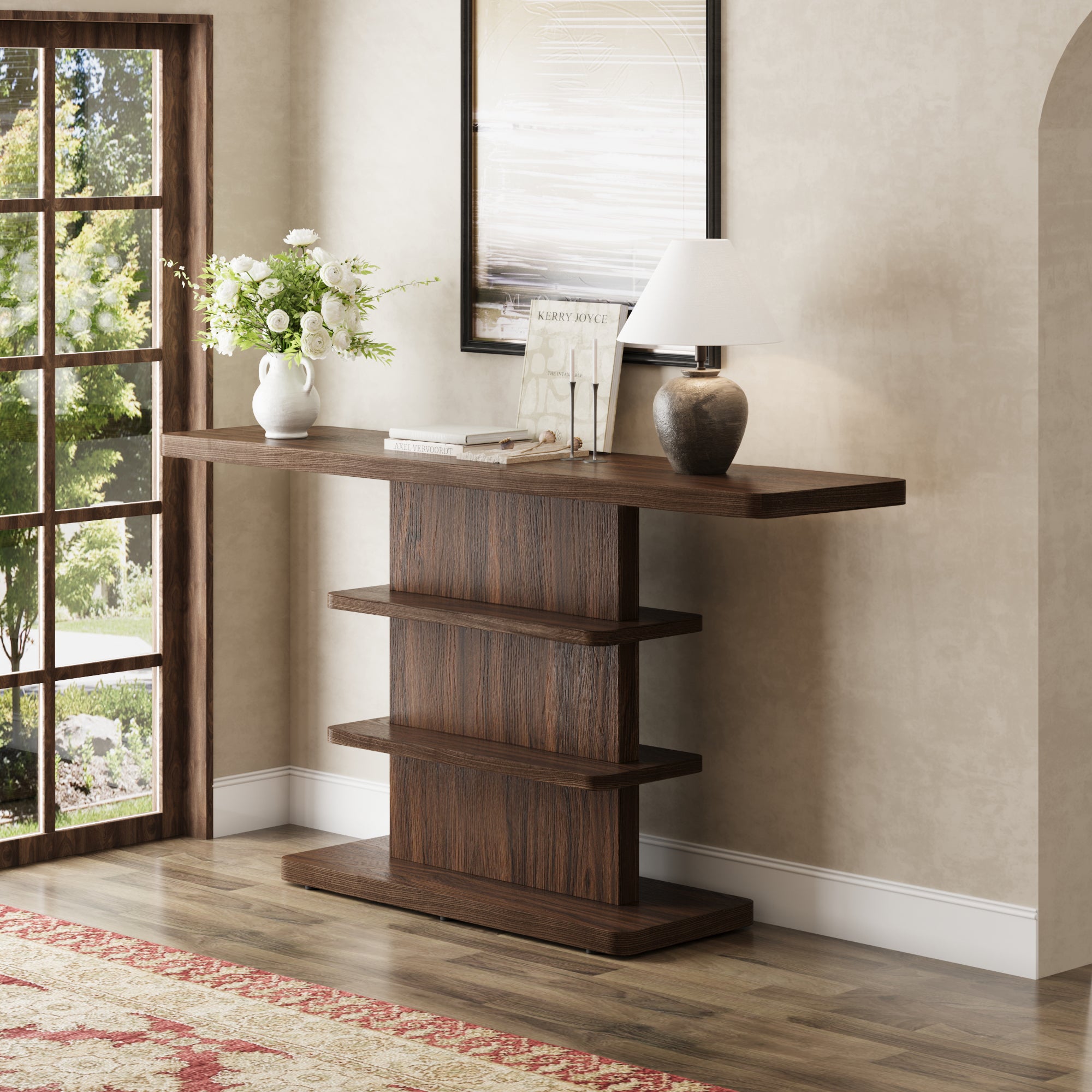 63" Vintage Narrow Console Table