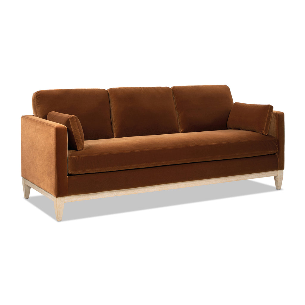 Knox 84" Modern Farmhouse Sofa - Burnt