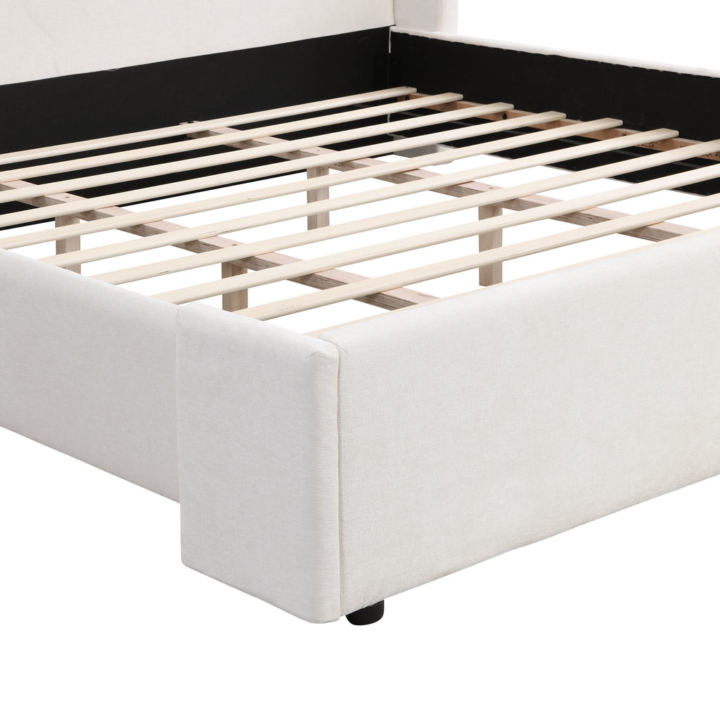 Elegant Wingback Bed
