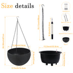 Self-Watering Hanging Rattan-Inspired Planter (Pack of 2)