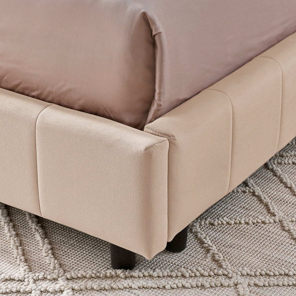 Full Size Upholstered Tufted Bed Frame