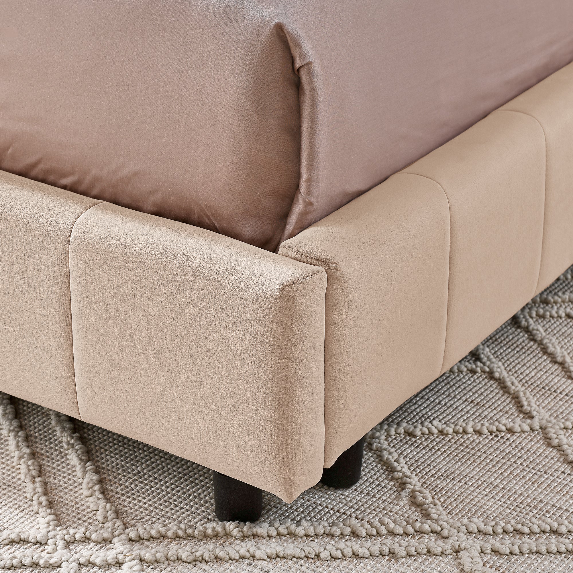 Full Size Upholstered Tufted Bed Frame
