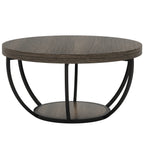 31.7” Round Coffee Table with Storage