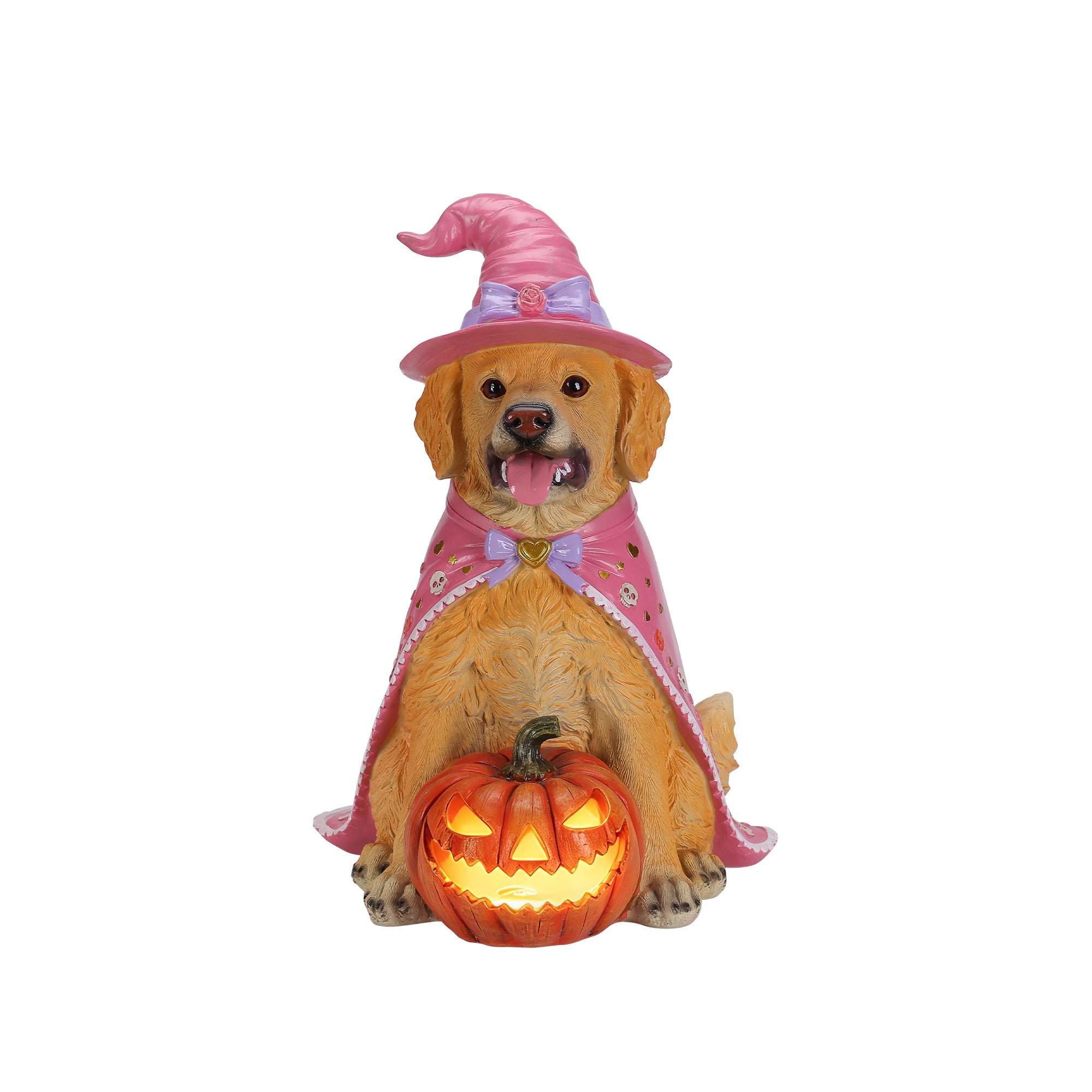 Halloween Golden Retriever Dog Statue