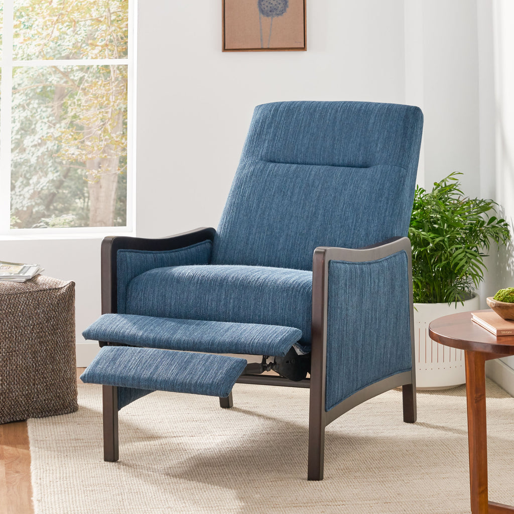 Fabric Recliner Chair – Mid-Century Modern Design