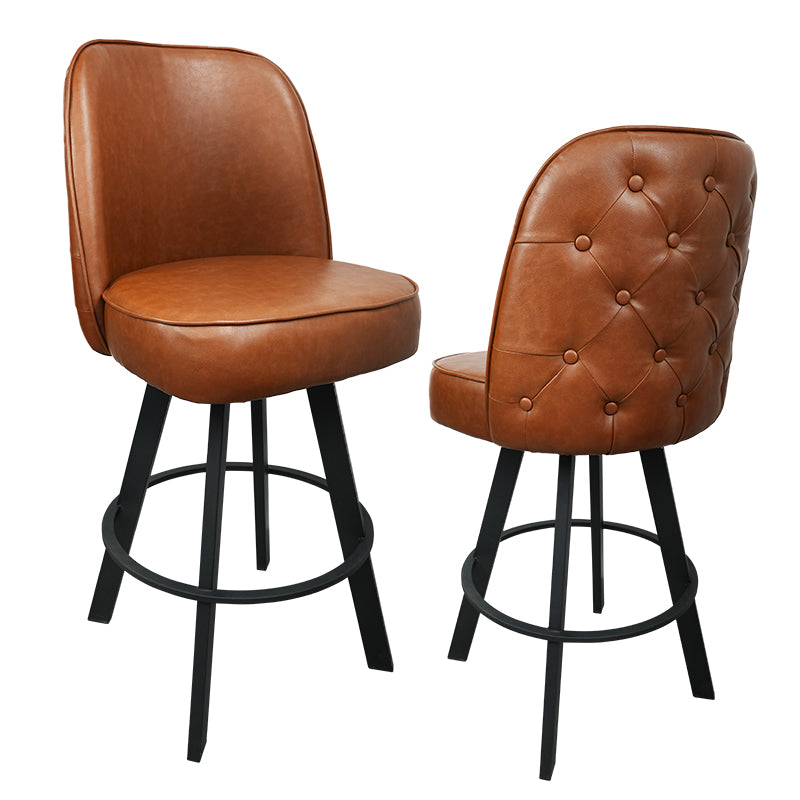 Set of 2 Commercial Grade Swivel Bar Stools