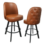 Set of 2 Commercial Grade Swivel Bar Stools
