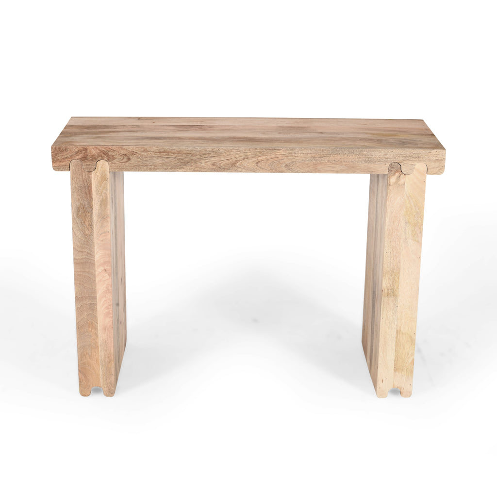 TREXM Farmhouse Mango Wood Console Table