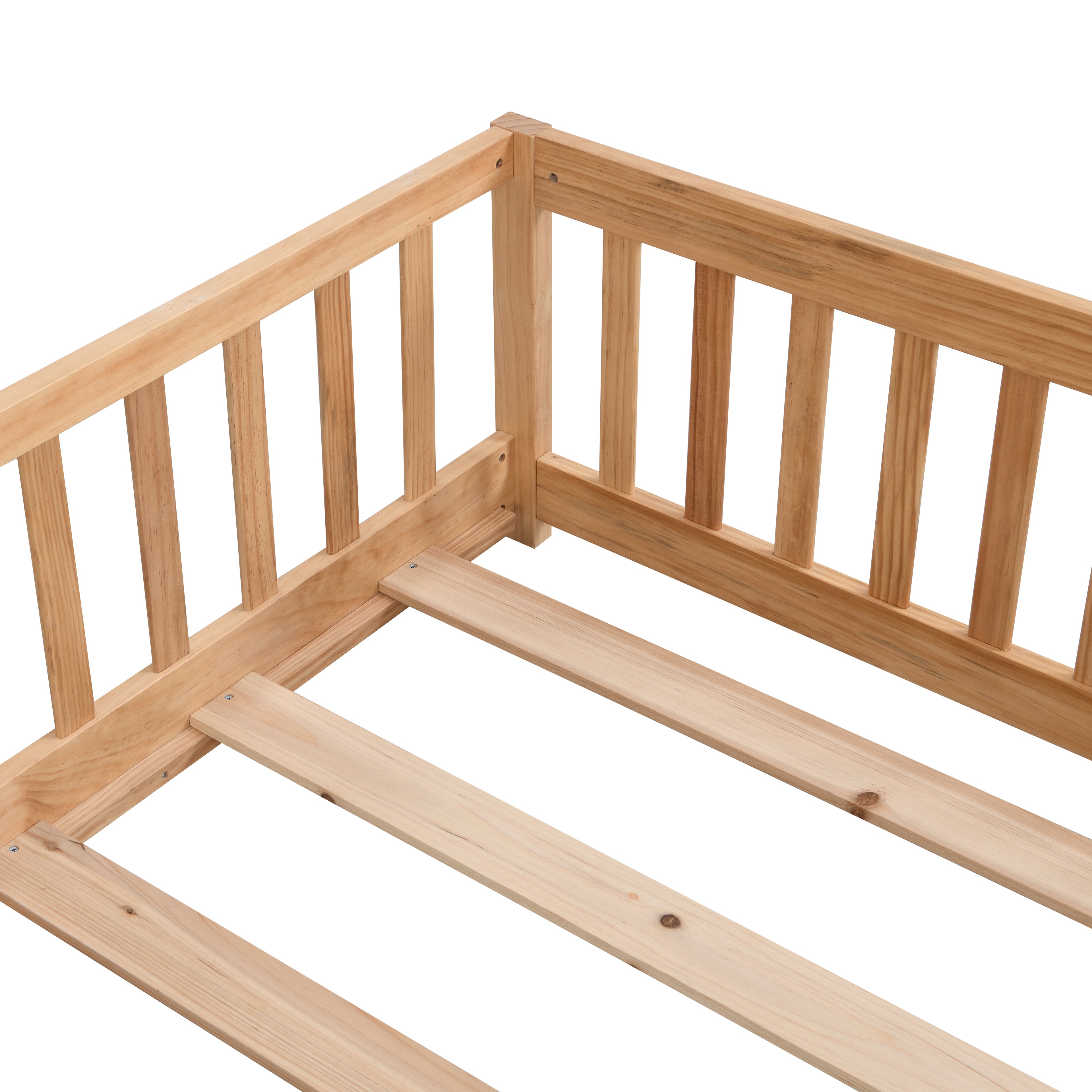 Full Size Floor Bed with Door