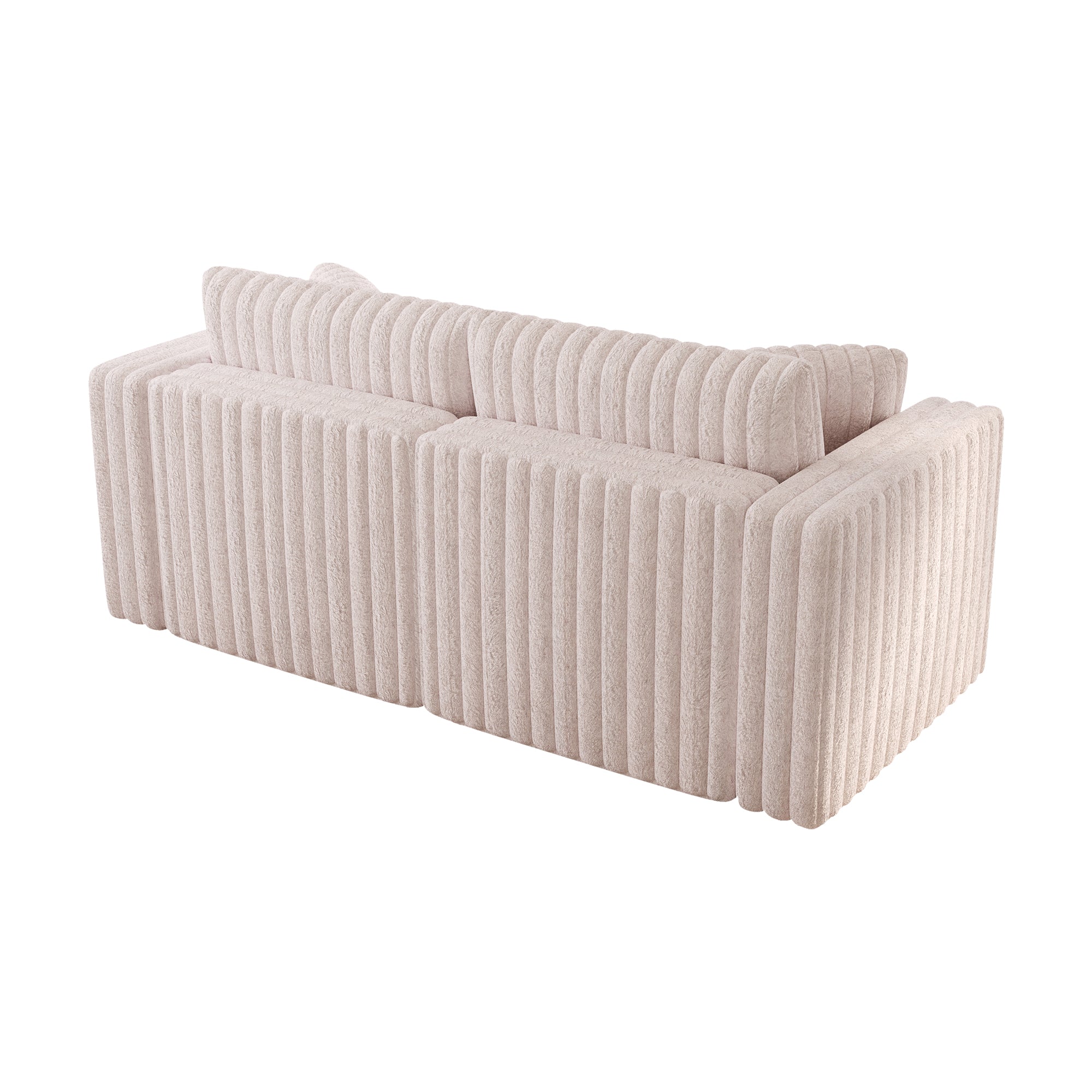 75.6" Soft Modular 2-Person Sofa - Light Pink