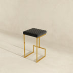 Joel Mid Century Modern Luxury Upholstered Stool