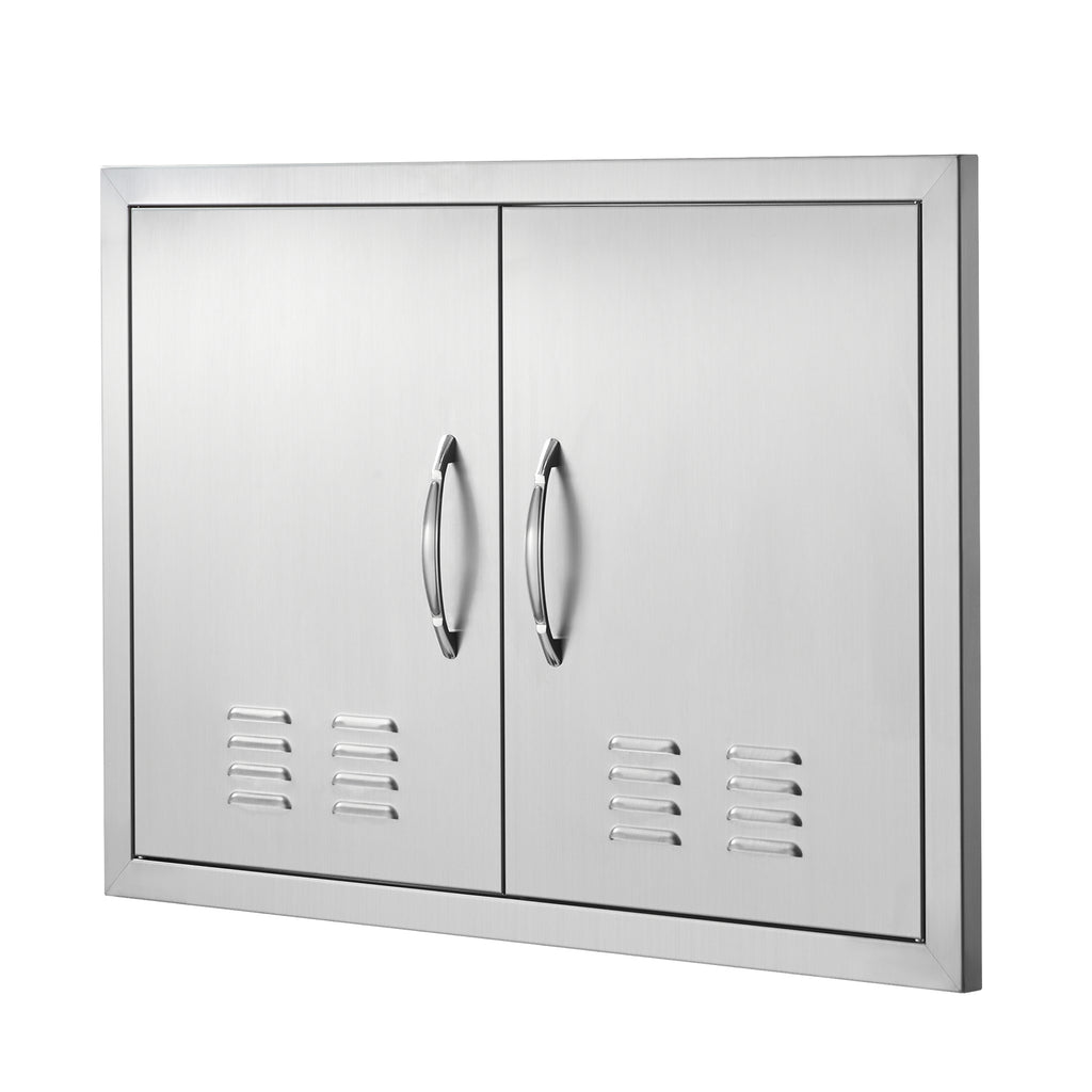 BBQ Access Door, 30W x 21H Inch Double Outdoor Kitchen Door