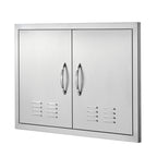 BBQ Access Door, 30W x 21H Inch Double Outdoor Kitchen Door