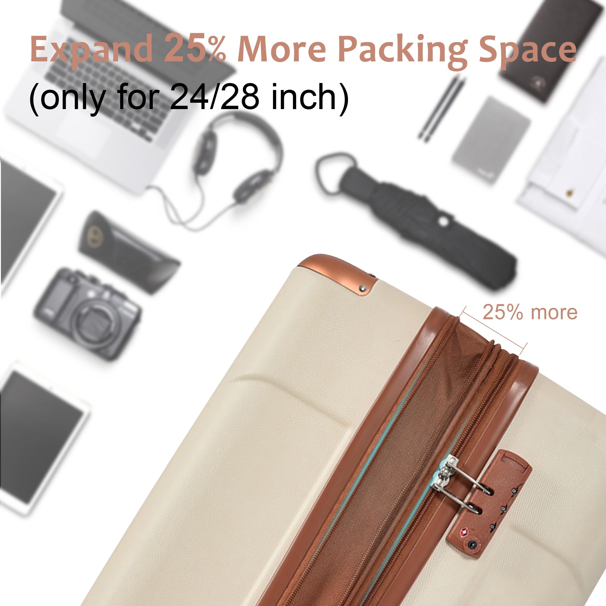 Hardshell Luggage Sets 6 Piece Suitcase Set