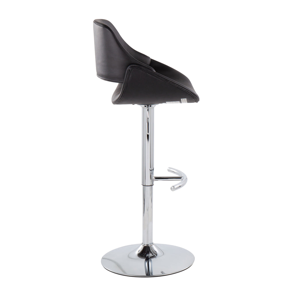 Contemporary Adjustable Bar Stool in Various Colors