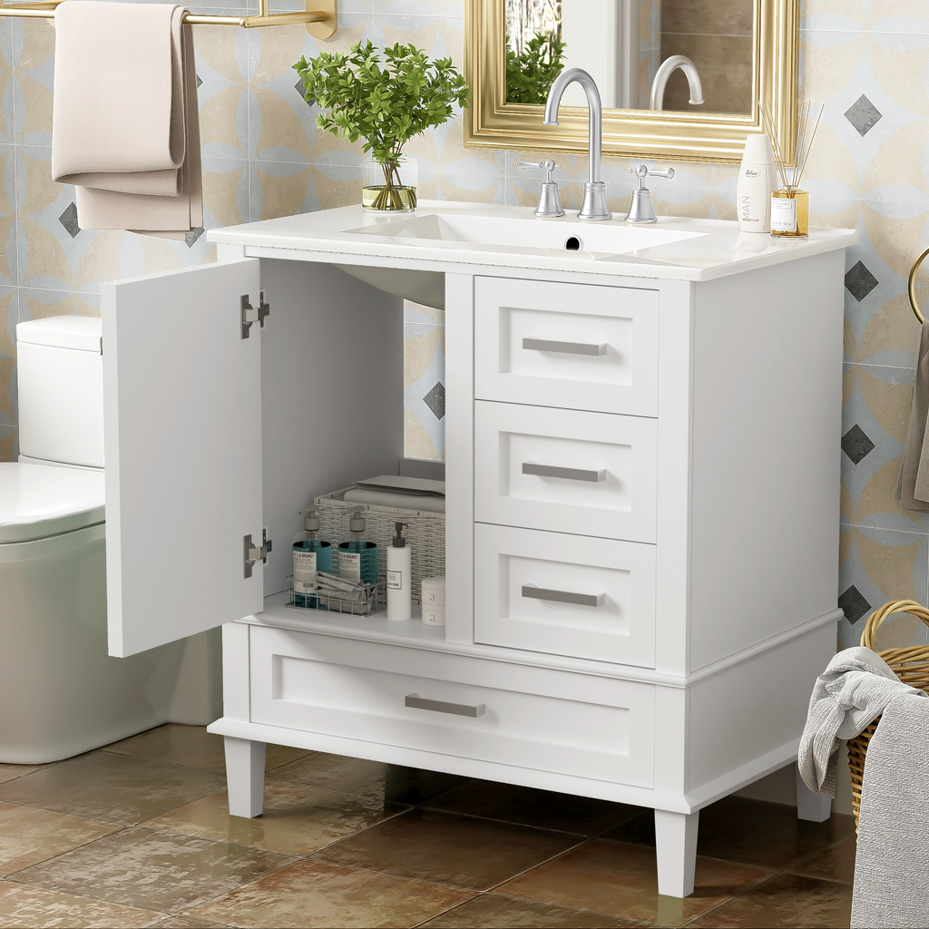 30" Bathroom Vanity with Sink Combo Set