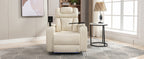 270 Degree Swivel PU Leather Power Recliner