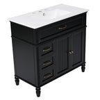 36" Bathroom Vanity with Sink and Drawers