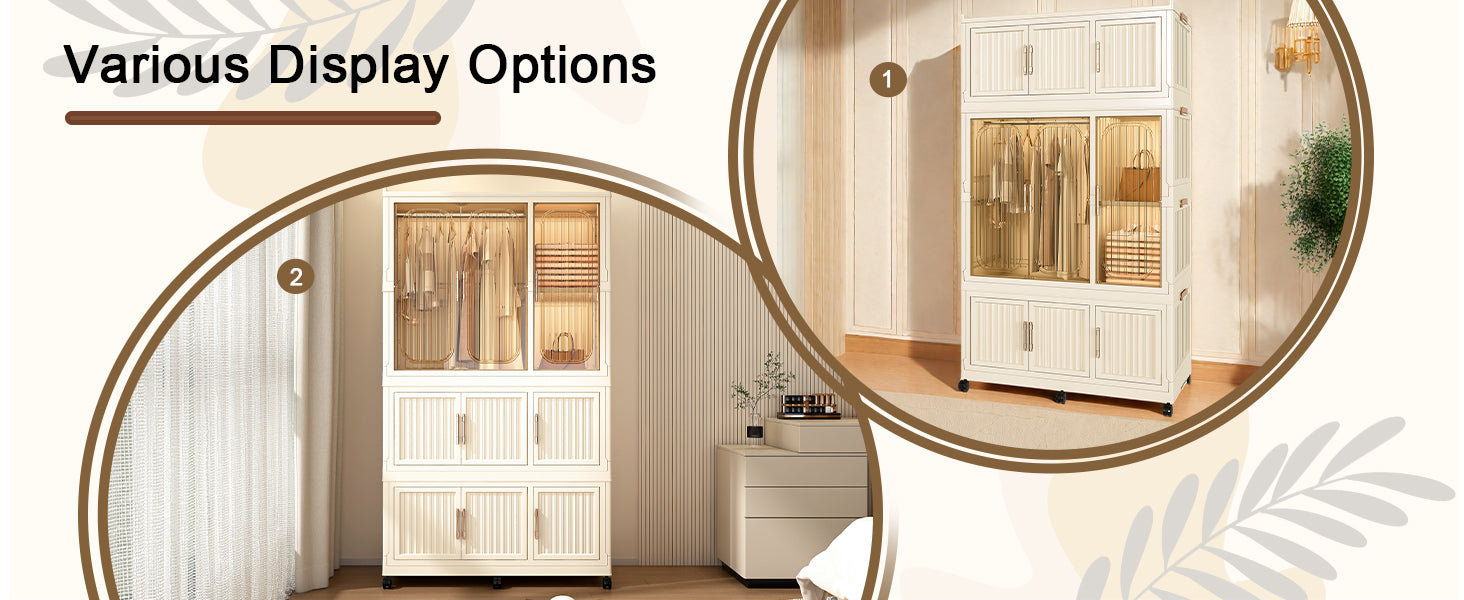 Portable Wardrobe Closet Storage Organizer