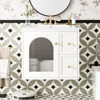 24" Bathroom Vanity Set Wall Mounted for Small Spaces