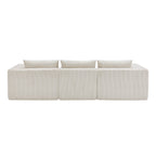 107" Compressed Sectional Sofas (Beige)