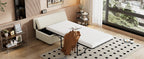 Twin Size Folding Ottoman Sleeper Bed with Mattress Convertible Guest Bed