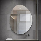 40 in. x 32 in. Modern Asymmetrical Bathroom Wall Mirror