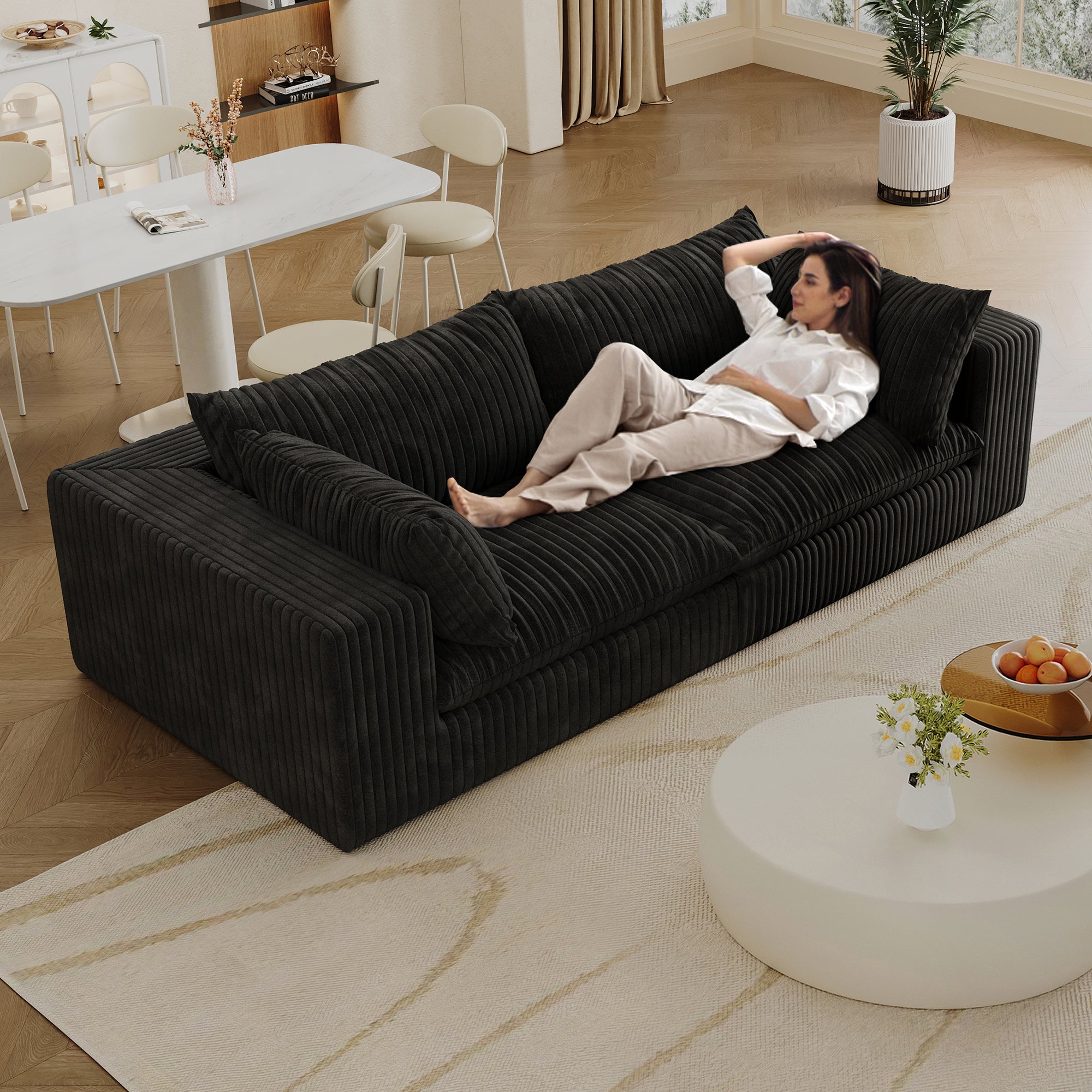 Y137 Modular 2-Seater Sofa - Black