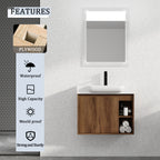 28" Wall-Mounted Bathroom Vanity