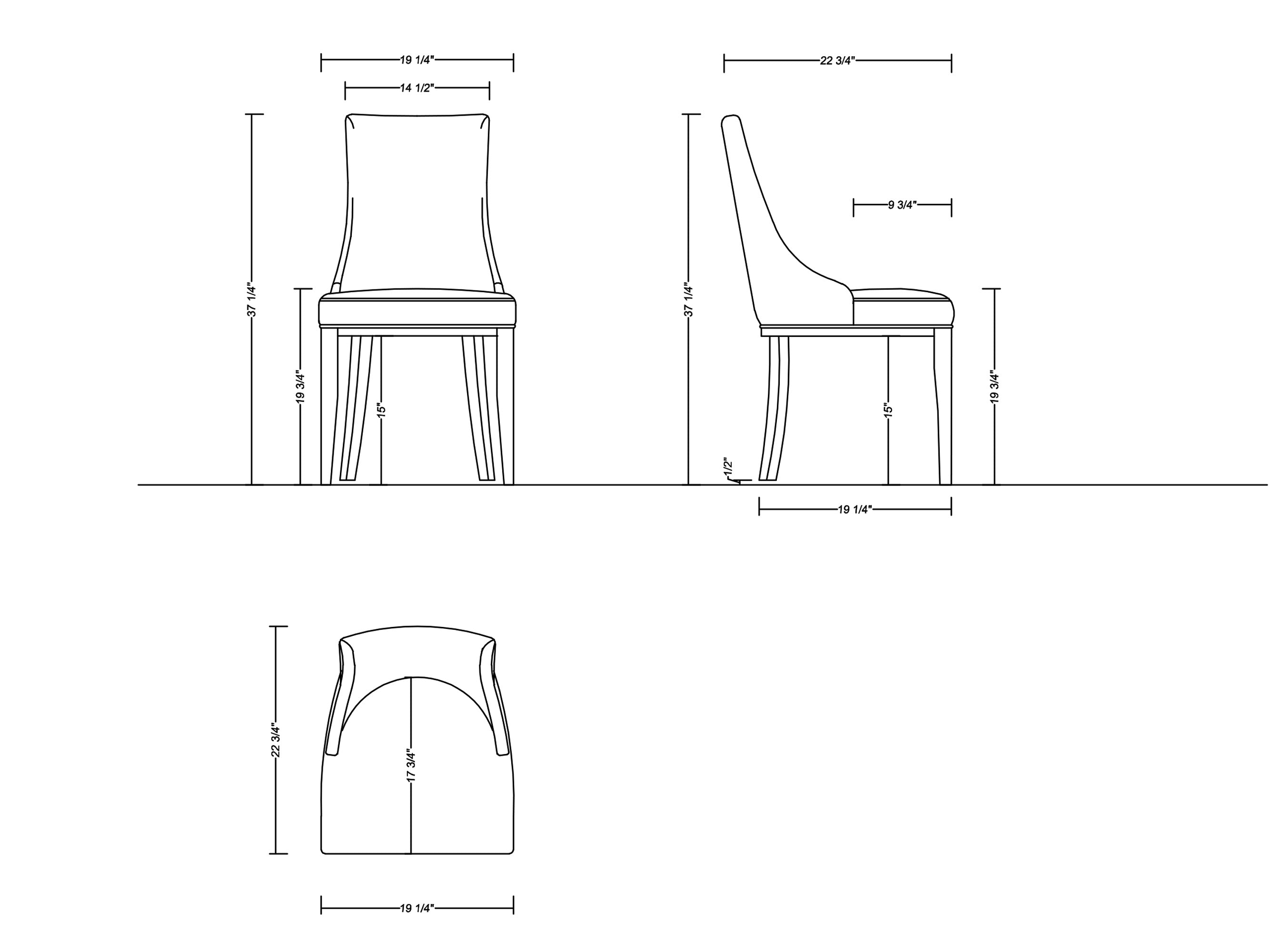 Shubert Vegan Leather and Velvet Dining Chair