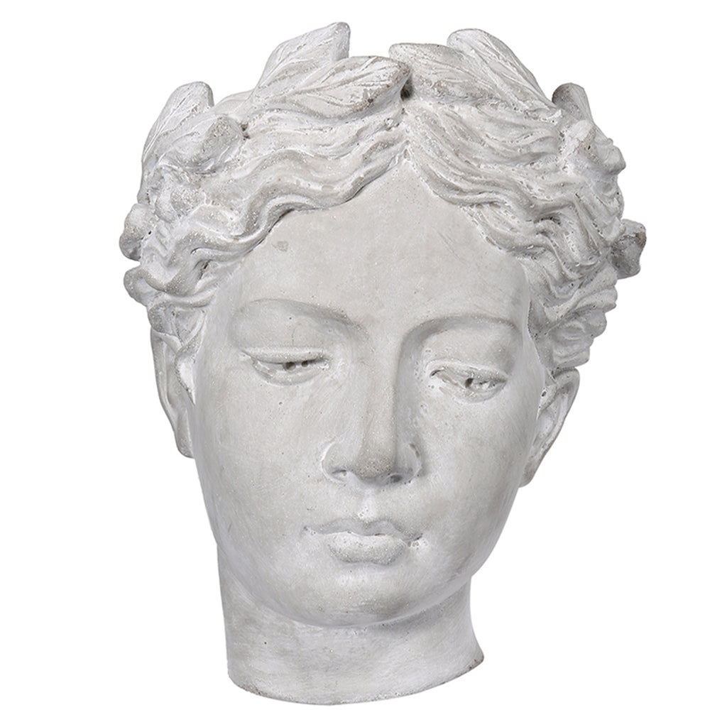 Small Visage Cement Wall Planter Wall Vase