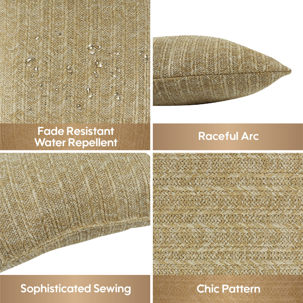 Outdoor/Indoor Throw Pillows, Decorative Throw Pillows with Inserts