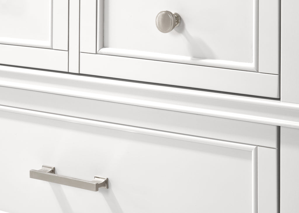 White 5 Drawer Chest