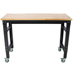 Adjustable Height 48" Wide Rolling Workbench