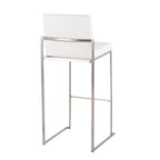 30" Contemporary High Back Barstool Set of Three