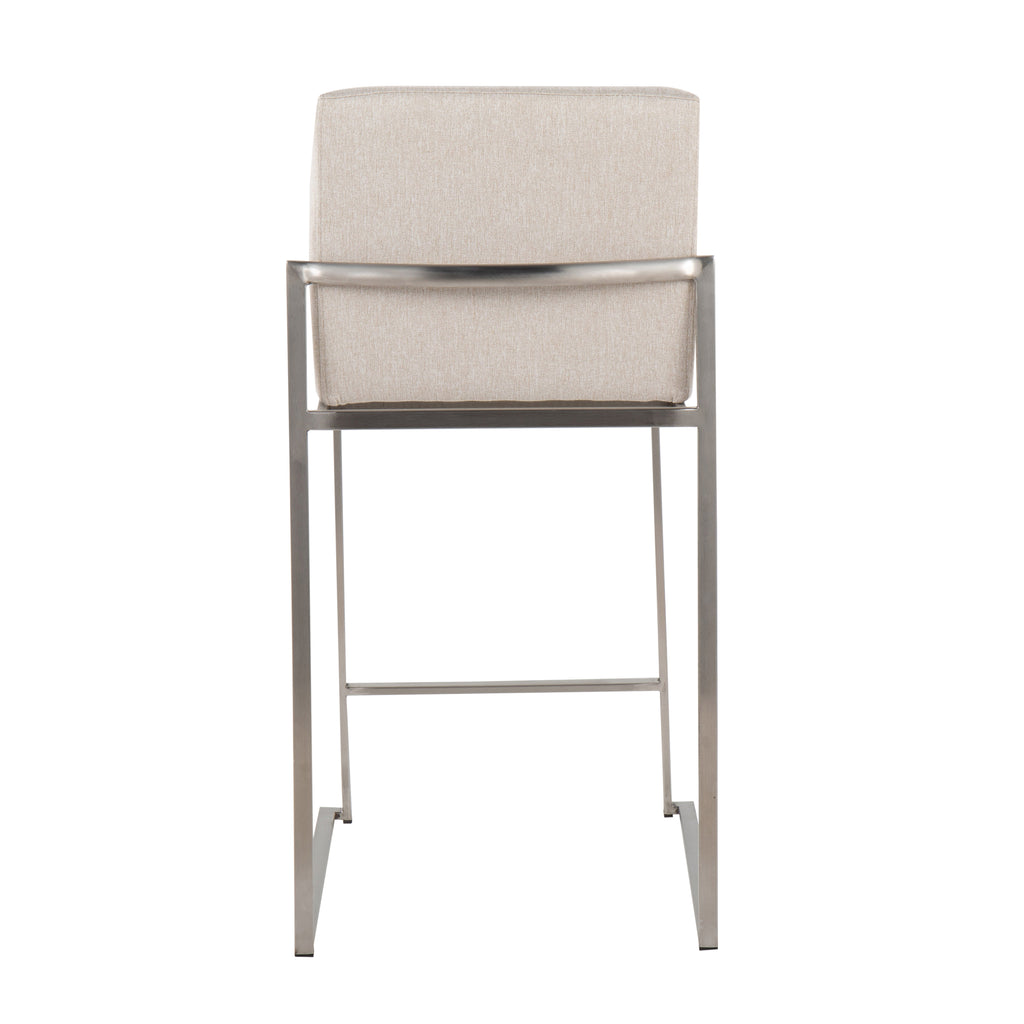 Contemporary High Back Counter Stool