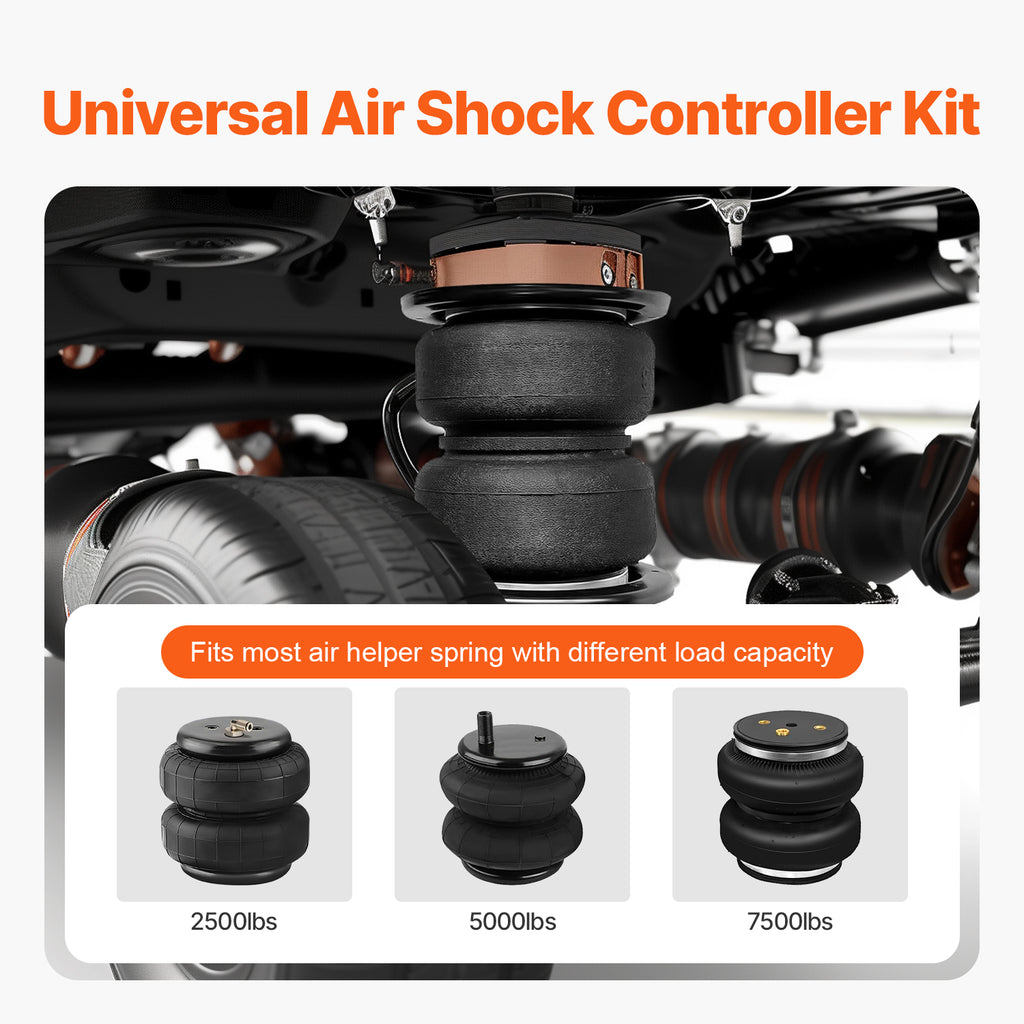 Air Shock Controller Kit 12V 100PSI On Board Air Compressor System