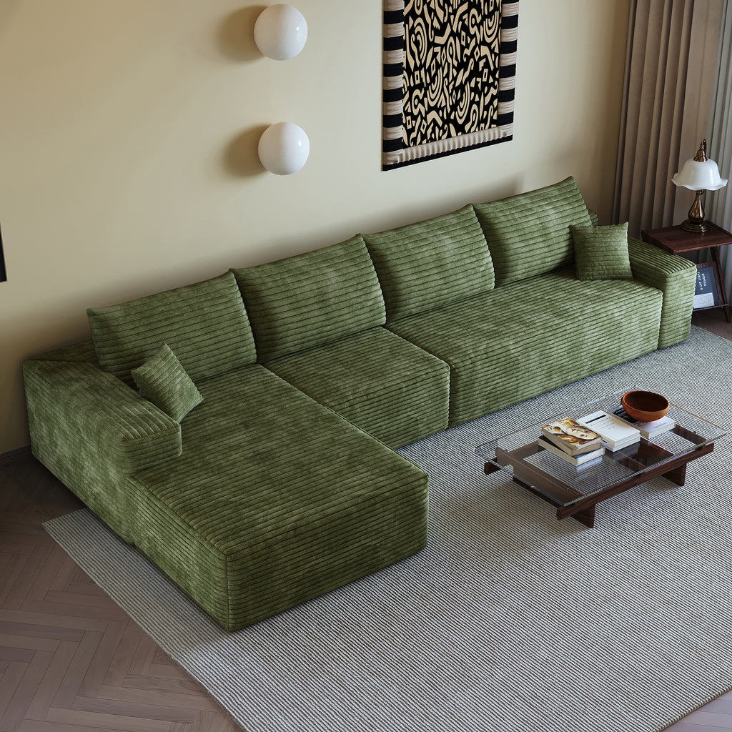 135" Cloud Sectional Couch with L-Shape Chaise