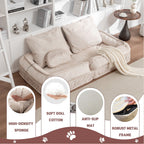 Upholstered Human Dog Bed for Adult & Pets