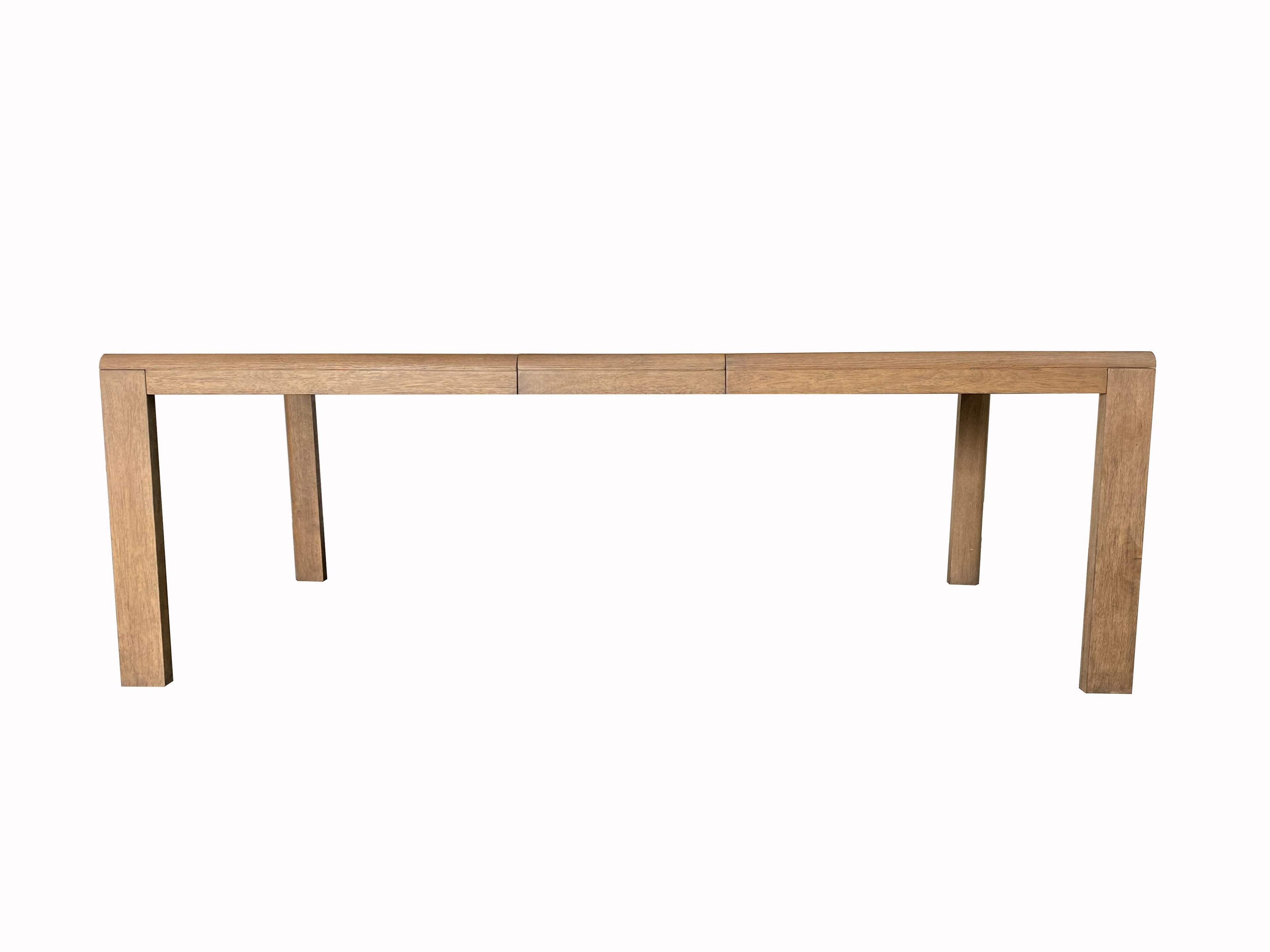 Leg Dining Table with Leaf - Latte
