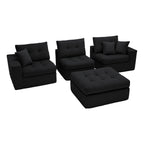 Corduroy Corner Chaise Compression Sofa Bed