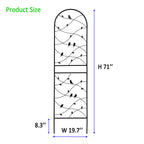 2 Pack Metal Garden Trellis 71" x 19.7"