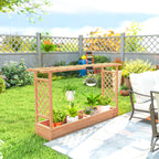 Outsunny Raised Garden Bed with Trellis