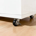 White 5-Drawer Dresser with Handles