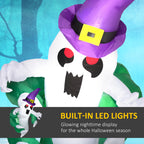 Outsunny 4ft Inflatable Halloween Decoration – Ghost in Hat